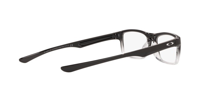 Occhiali da vista Oakley Plank 2.0 OX 8081 (808112) colore polished black clear fade forma rettangolare lenti clear