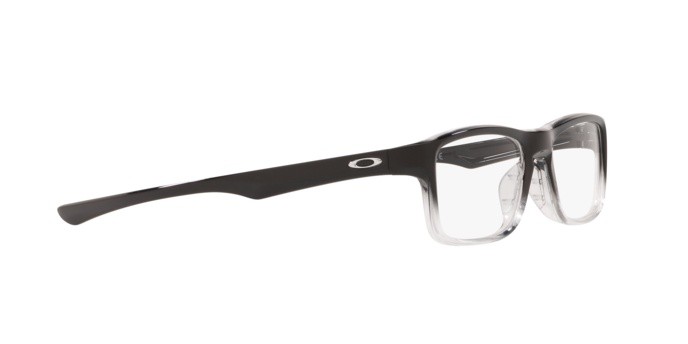 Occhiali da vista Oakley Plank 2.0 OX 8081 (808112) colore polished black clear fade forma rettangolare lenti clear