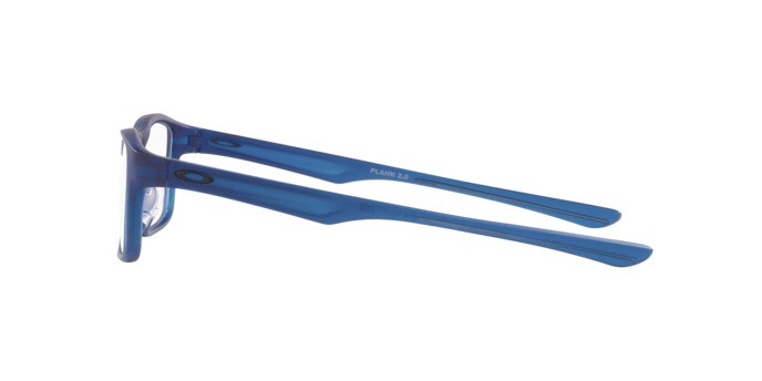 Occhiali da vista Oakley Plank 2.0 OX 8081 (808116) colore blu opaco traslucido forma rettangolare lenti lente demo