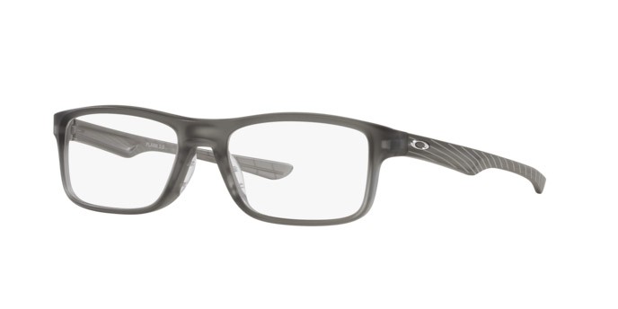 Eyeglasses Oakley Plank 2.0 OX 8081 (808117) color grigio fumo satinato shape rectangle lenses lente demo