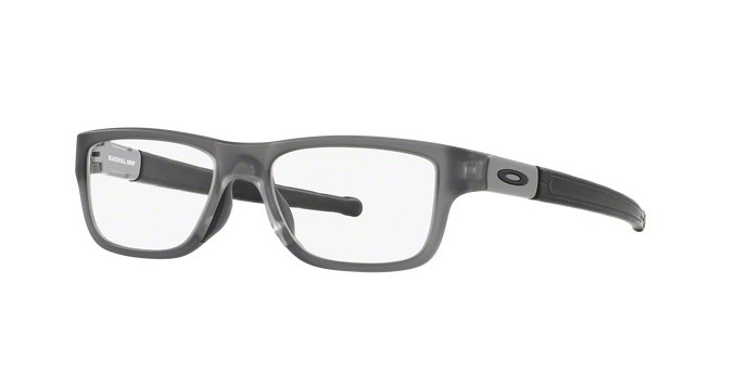 Brillen Oakley Marshal mnp OX 8091 (809102) farbe satin grey smoke form rechteckig gläser clear