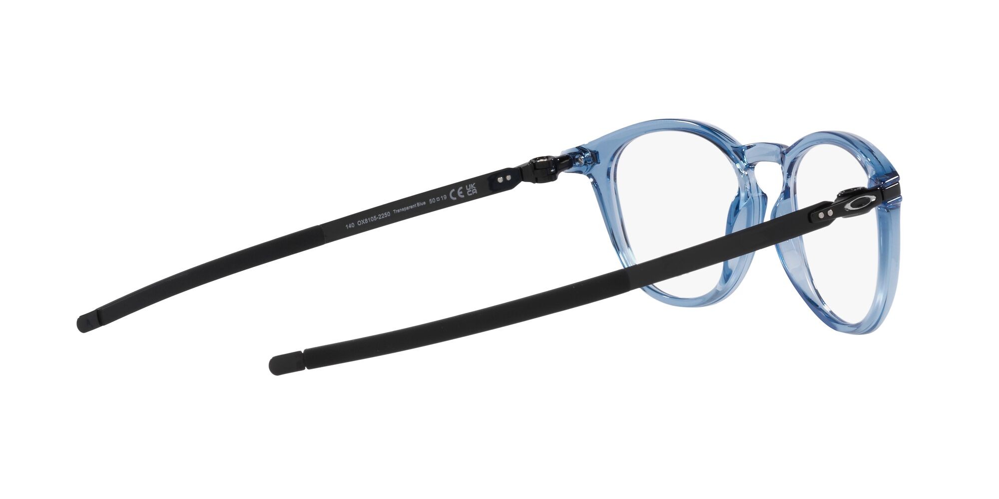 Brillen Oakley Pitchman R OX 8105 (810522) farbe blu trasparente form rund gläser lente demo