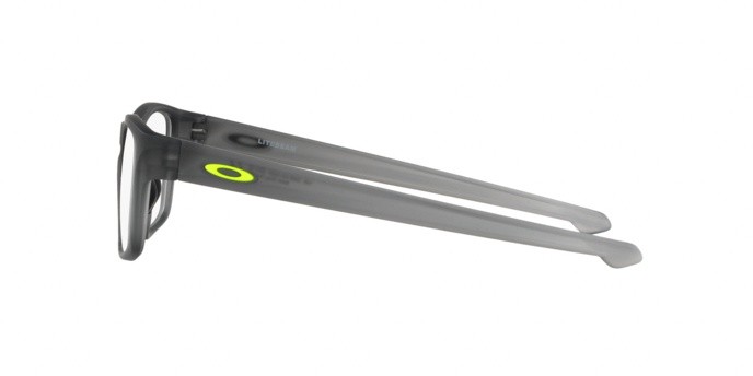 Brillen Oakley Litebeam OX 8140 (814002) farbe satin grey smoke form quadratisch gläser clear