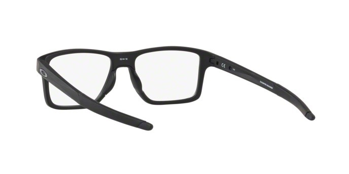 Brillen Oakley Chamfer squared OX 8143 (814301) farbe satin black form quadratisch gläser clear