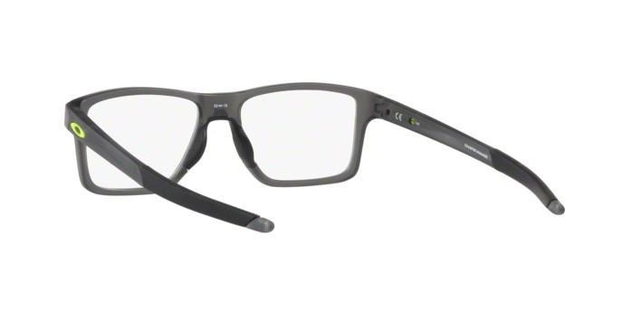 Brillen Oakley Chamfer squared OX 8143 (814302) farbe satin grey smoke form quadratisch gläser clear