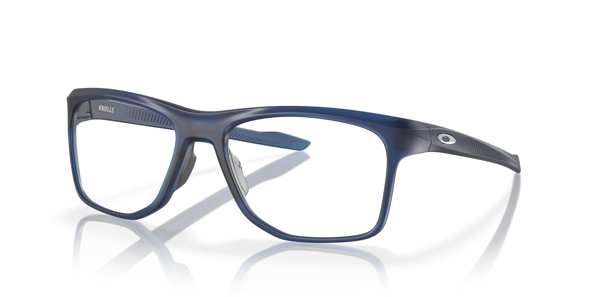 Brillen Oakley Knolls OX 8144 (814403) farbe satin trans blue form rechteckig gläser lente demo