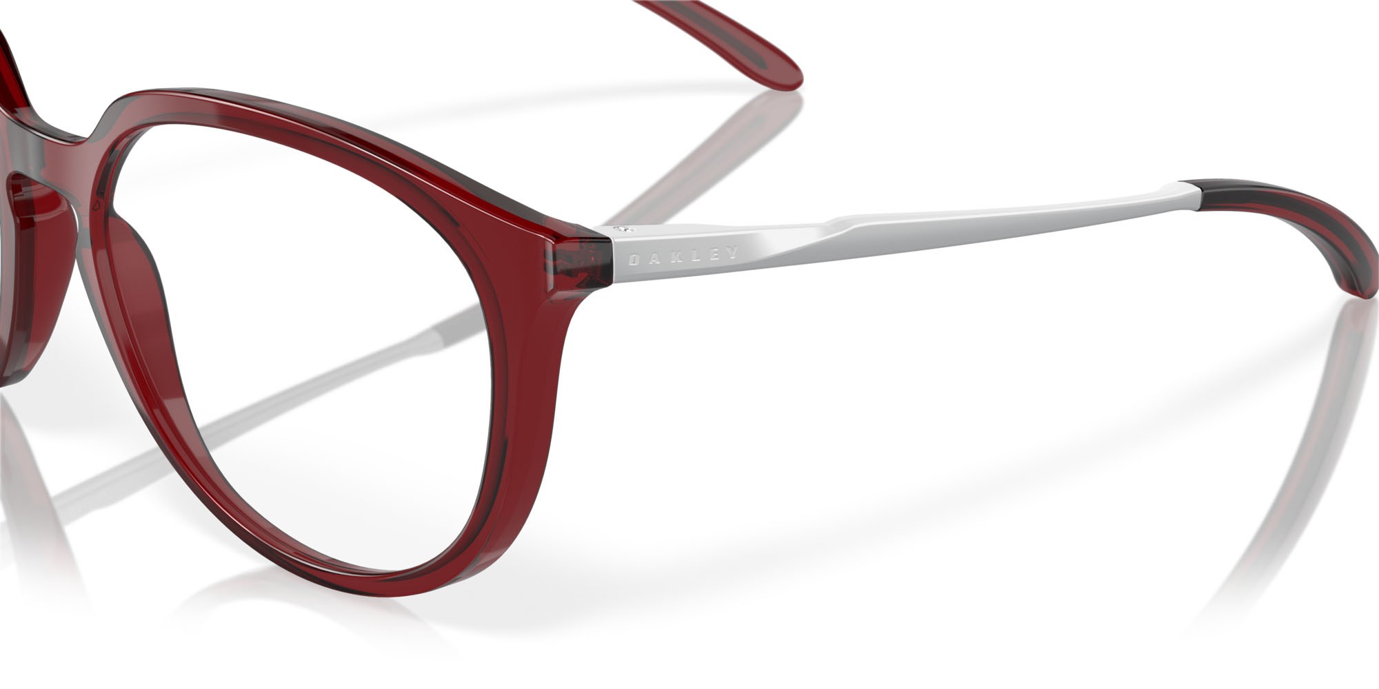 Brillen Oakley Bmng OX 8150 (815004) farbe polished trans brick red form rund gläser lente demo