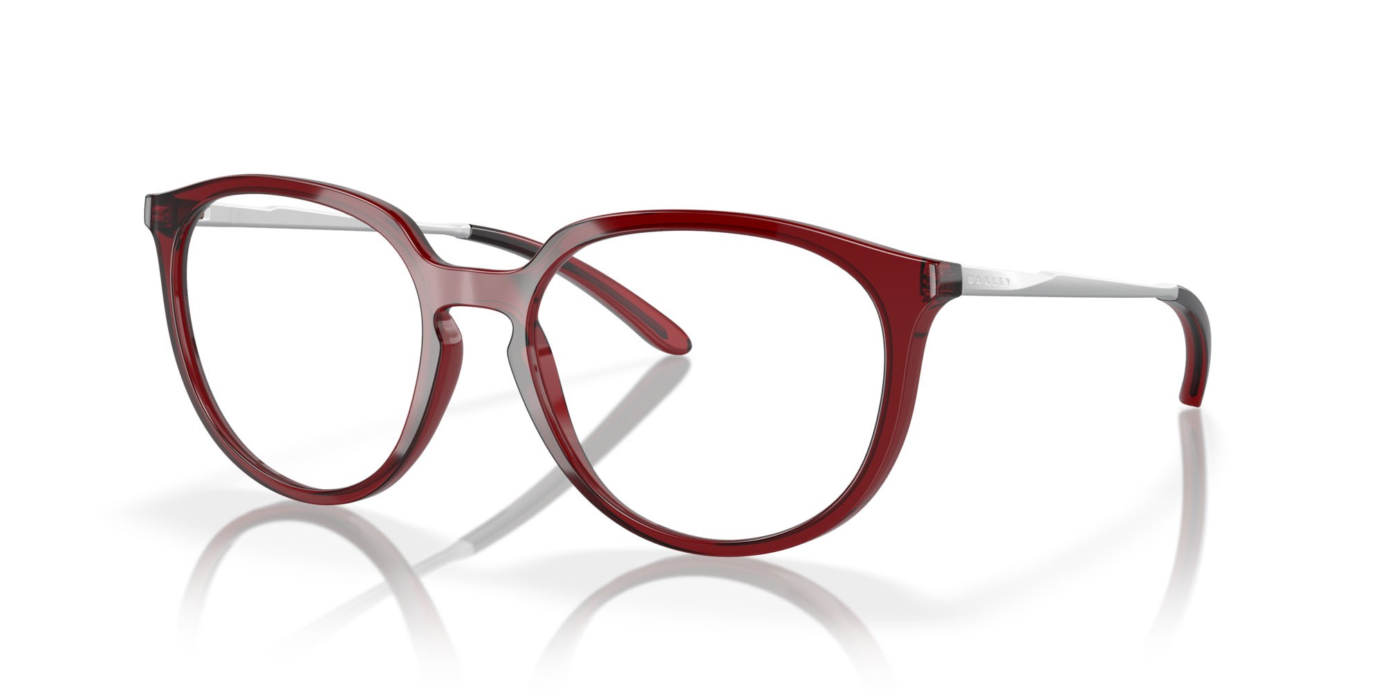 Brillen Oakley Bmng OX 8150 (815004) farbe polished trans brick red form rund gläser lente demo