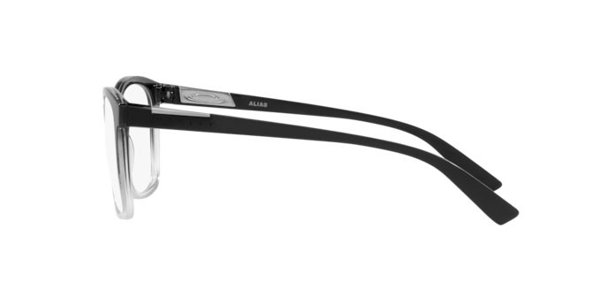 Brillen Oakley Alias OX 8155 (815508) farbe polished black fade form schmetterling gläser demo lens