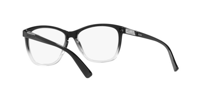 Brillen Oakley Alias OX 8155 (815508) farbe polished black fade form schmetterling gläser demo lens
