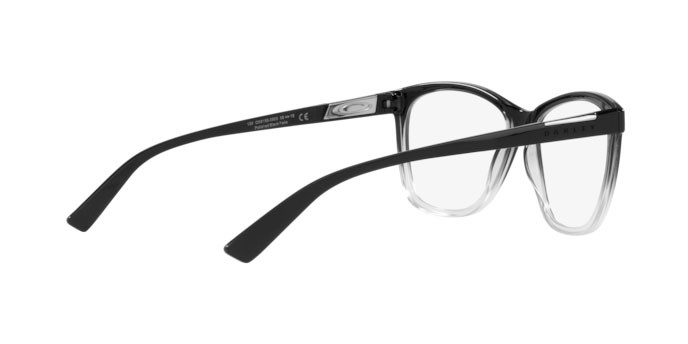 Brillen Oakley Alias OX 8155 (815508) farbe polished black fade form schmetterling gläser demo lens
