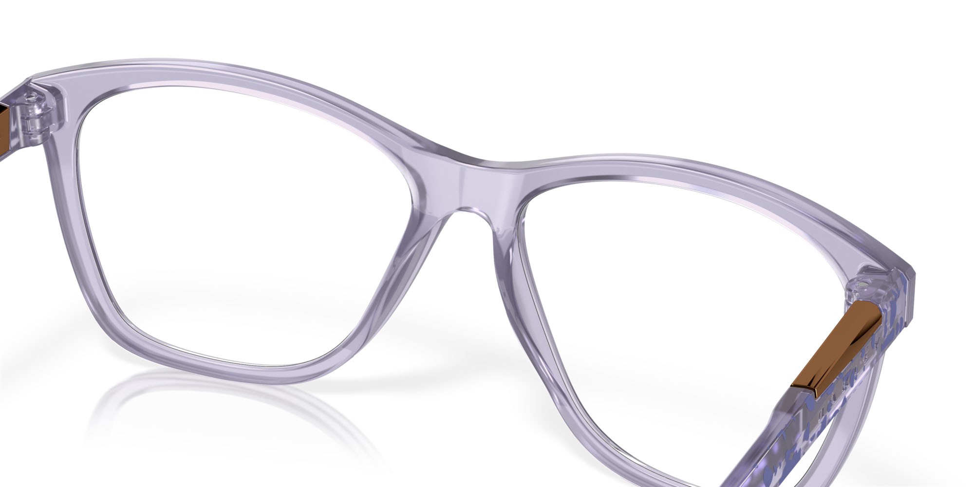 Brillen Oakley Alias OX 8155 (815510) farbe polished trans lilac form rund gläser lente demo
