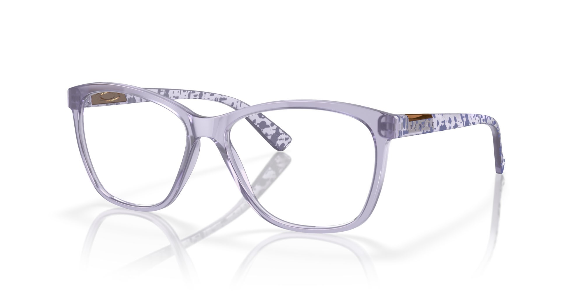 Brillen Oakley Alias OX 8155 (815510) farbe polished trans lilac form rund gläser lente demo