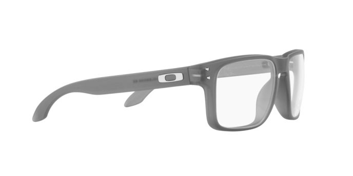 Brillen Oakley Holbrook rx OX 8156 (815607) farbe satin grey smoke form quadratisch gläser demo lens