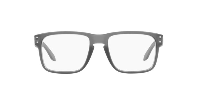 Brillen Oakley Holbrook rx OX 8156 (815607) farbe satin grey smoke form quadratisch gläser demo lens
