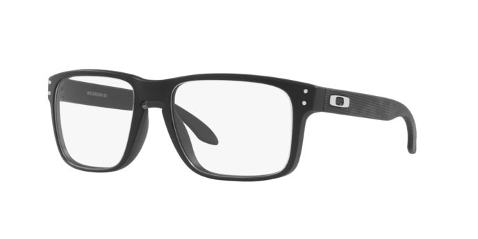 Brillen Oakley Holbrook rx OX 8156 (815610) farbe satin black form quadratisch gläser demo lens