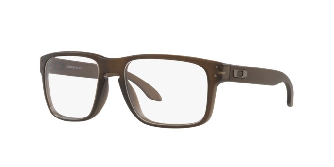 Brillen Oakley Holbrook RX OX 8156 (815611) farbe satin brown smoke form quadratisch gläser demo lens