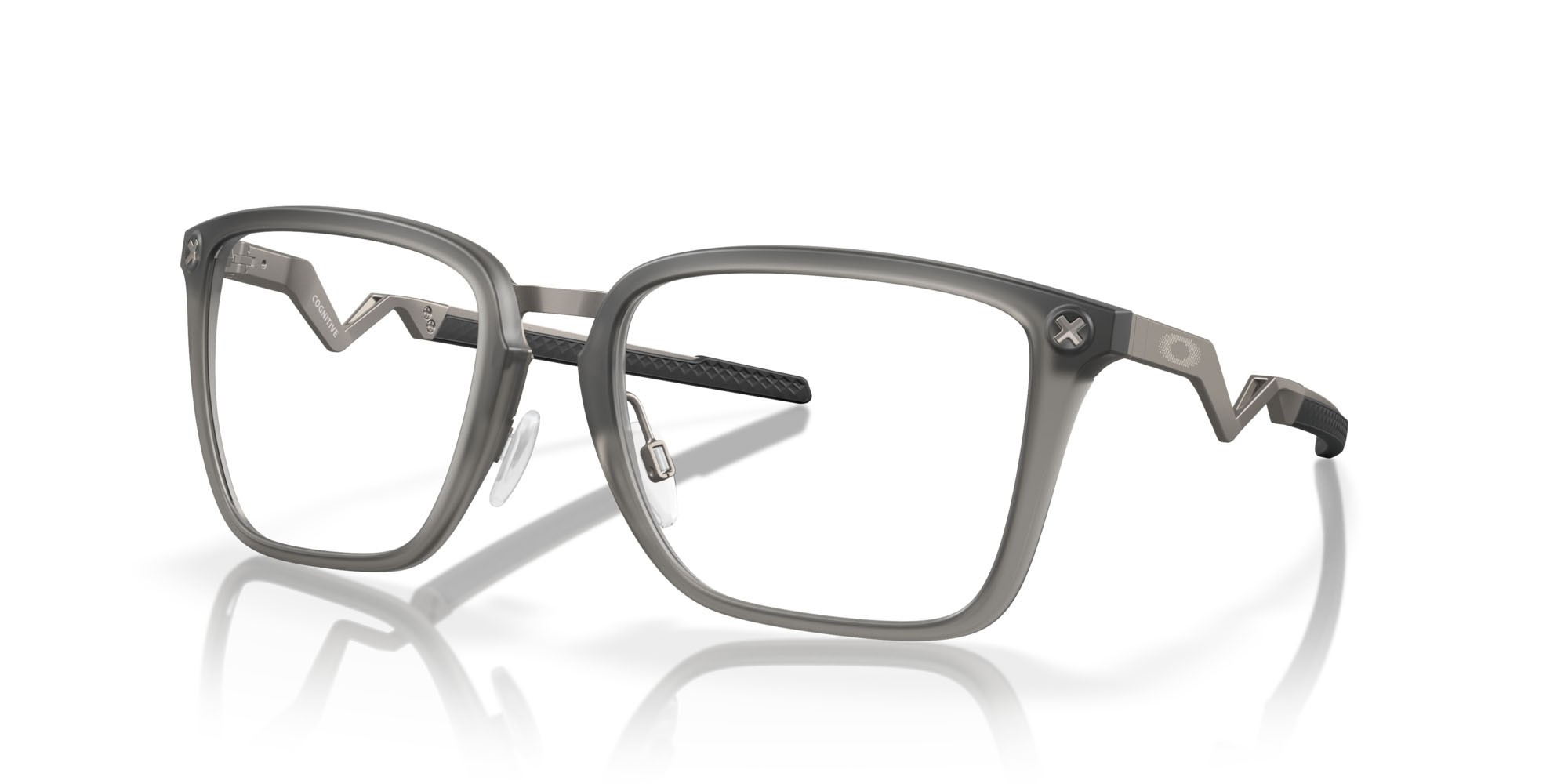 Brillen Oakley Cognitive OX 8162 (816202) farbe grigio fumo satinato form rechteckig gläser lente demo
