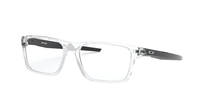 Brillen Oakley Port bow OX 8164 (816402) farbe polished clear form rechteckig gläser clear