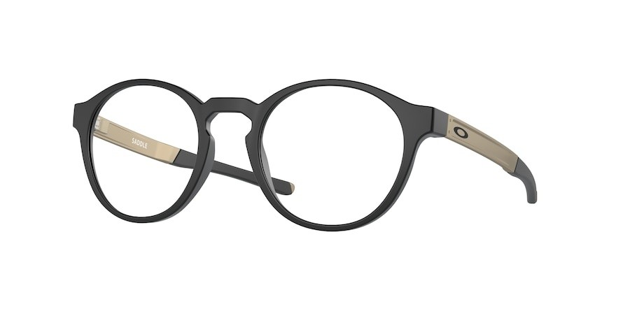 Occhiali da vista Oakley Saddle OX 8165 (816504) colore satin black forma quadrato lenti clear