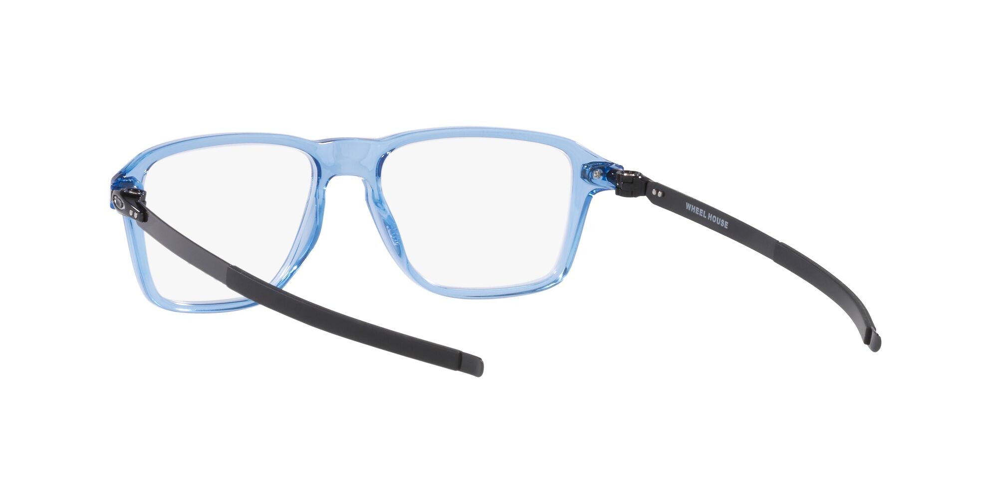Brillen Oakley Wheel House OX 8166 (816606) farbe blu trasparente form quadratisch gläser lente demo