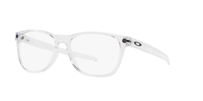 Brillen Oakley Ojector rx OX 8177 (817703) farbe polished clear form quadratisch gläser demo lens
