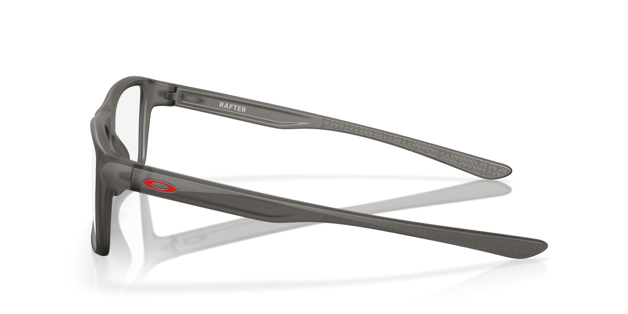 Brillen Oakley Rafter OX 8178 (817802) farbe grigio fumo satinato form rechteckig gläser lente demo