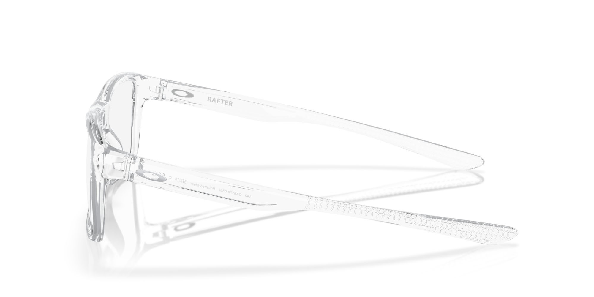 Brillen Oakley Rafter OX 8178 (817803) farbe trasparente lucido form rechteckig gläser lente demo