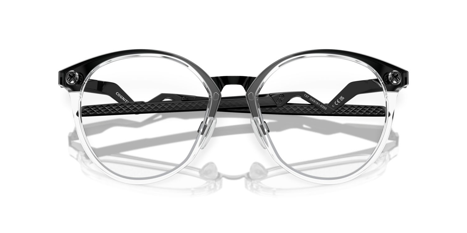 Brillen Oakley Cognitive R OX 8181 (818103) farbe trasparente lucido form rund gläser lente demo