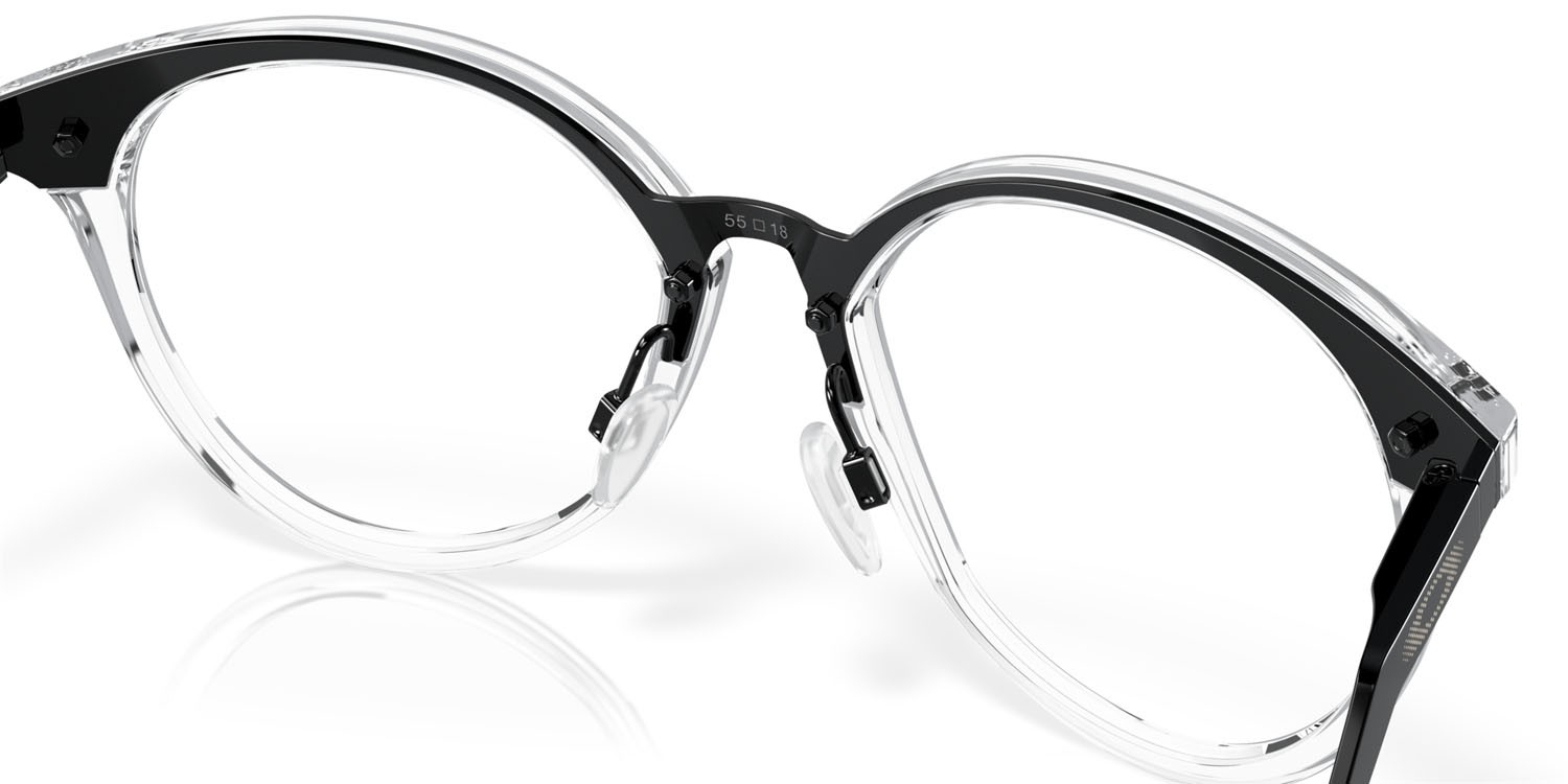 Brillen Oakley Cognitive R OX 8181 (818103) farbe trasparente lucido form rund gläser lente demo