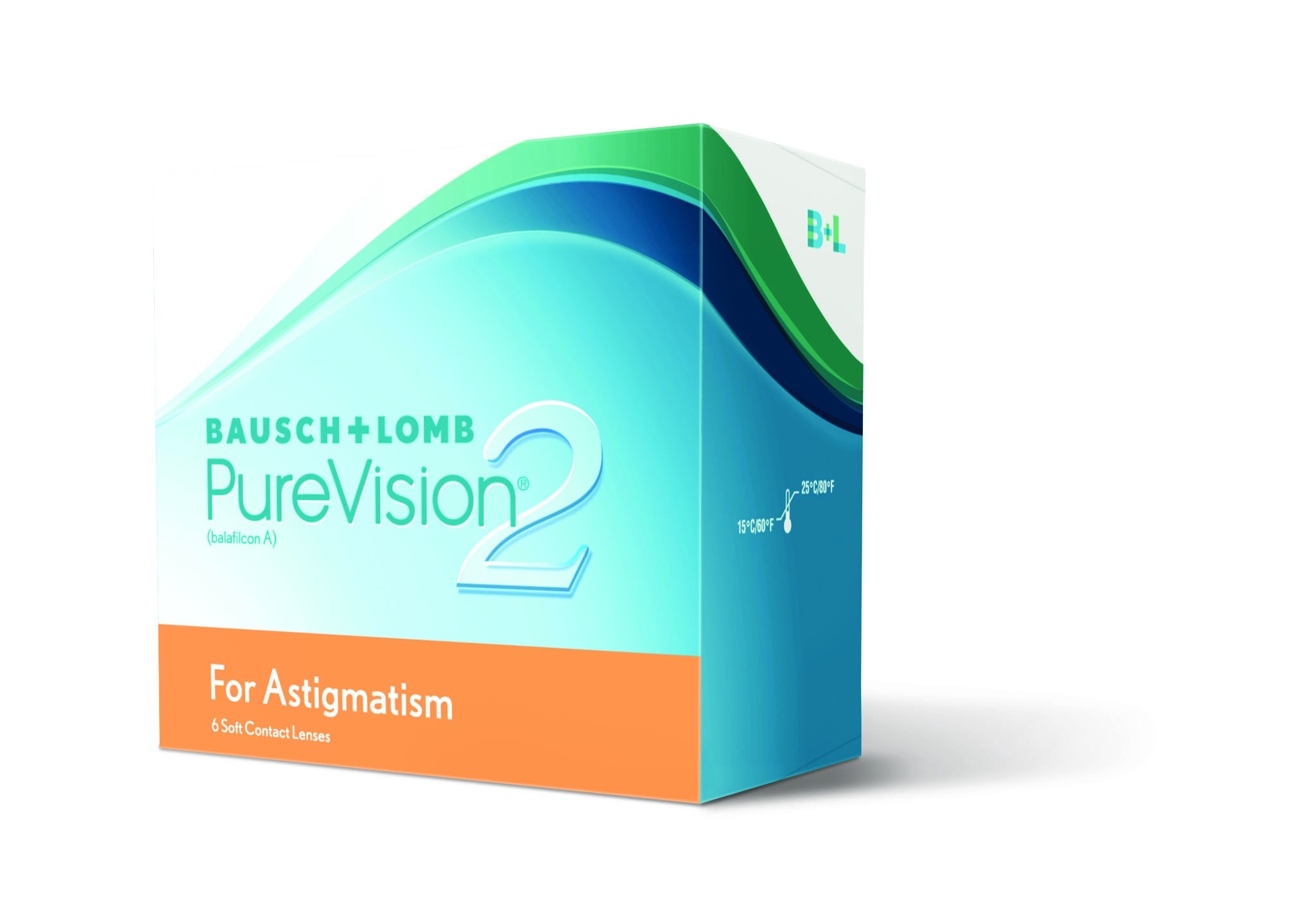  PureVision 2 HD - Lenti a contatto mensili per astigmatismo (6 lenti) 