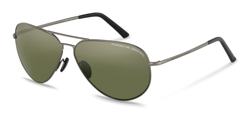 Sunglasses Porsche Design P8508 (U) color dark grey lenses antiriflesso - green mirror blue