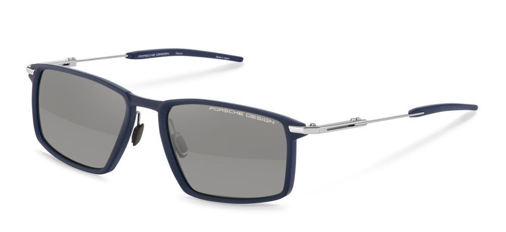 Sunglasses Porsche Design P86006 (D175) color dark blue, palladium lenses smoke gradient
