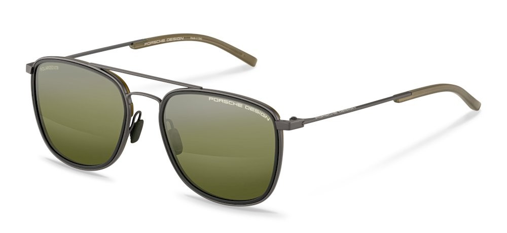 Occhiali da sole Porsche Design P8692 (E) colore dark grey - olive lenti antiriflesso - green mirror/blue