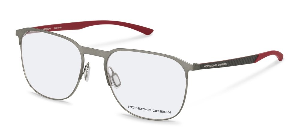 Occhiali da vista Porsche Design P8771 (C000) colore dark grey/dark red 