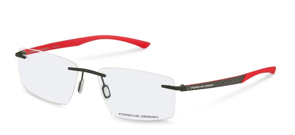 Occhiali da vista Porsche Design P8774 (A0S3) colore black/red 