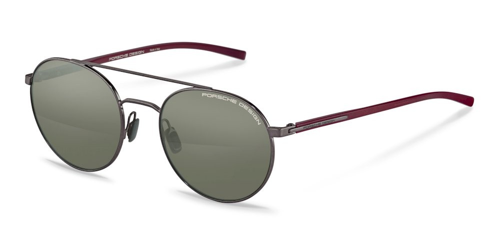 Sunglasses Porsche Design P8932 (B) color grey - red lenses antiriflesso - green