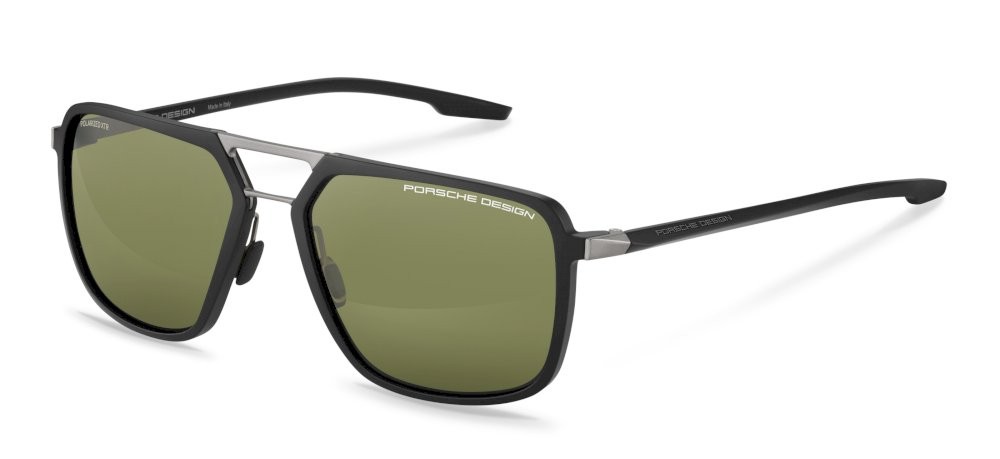 Sunglasses Porsche Design P8934 (A) color black lenses antiriflesso - green/mirror blue