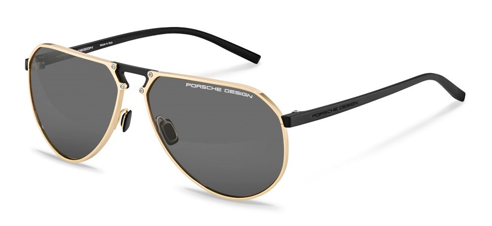 Sunglasses Porsche Design P8938 (C) color gold - black lenses antiriflesso - smoke