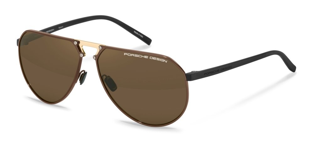 Sunglasses Porsche Design P8938 (E604) color brown/gold lenses brown