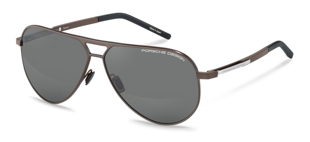 Sunglasses Porsche Design P8942 (D) color brown - black lenses antiriflesso - smoke