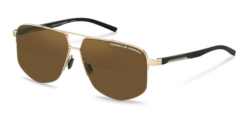 Occhiali da sole Porsche Design P8943 (D171) colore gold - black lenti antiriflesso - brown