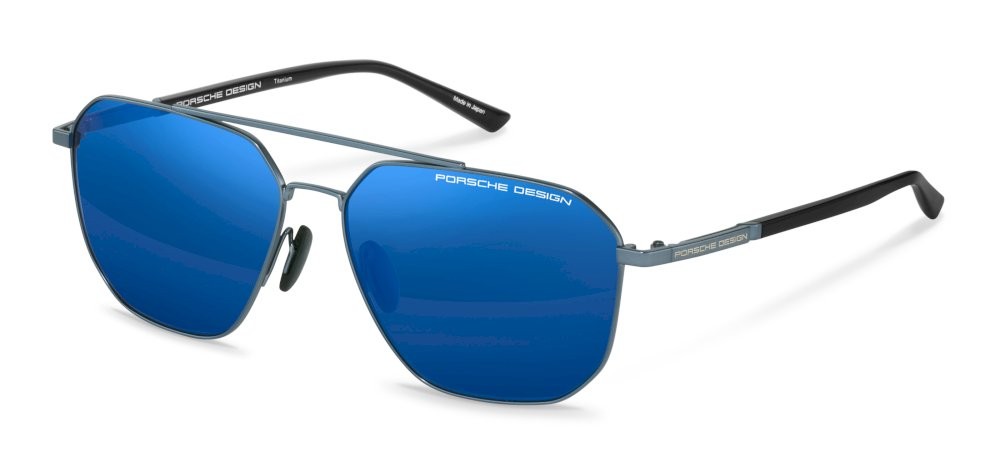 Occhiali da sole Porsche Design P8967 (D775) colore blue - black lenti blue - mirror blue