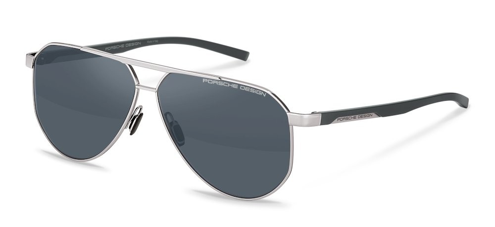 Sunglasses Porsche Design P8983 (C187) color palladium/grey lenses blue/mirror silver