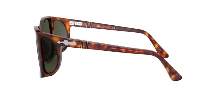 Occhiali da sole Persol PO 0005 (24/31) colore havana forma quadrato lenti green