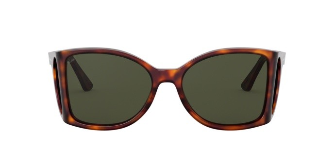 Occhiali da sole Persol PO 0005 (24/31) colore havana forma quadrato lenti green