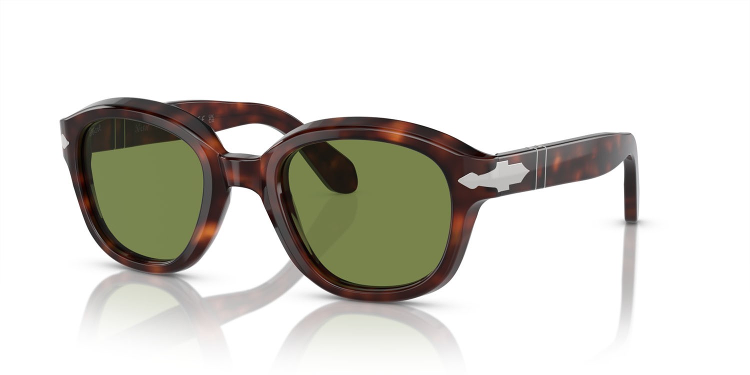 Sunglasses Persol PO 0060S (24/4E) color havana shape pantos lenses verde