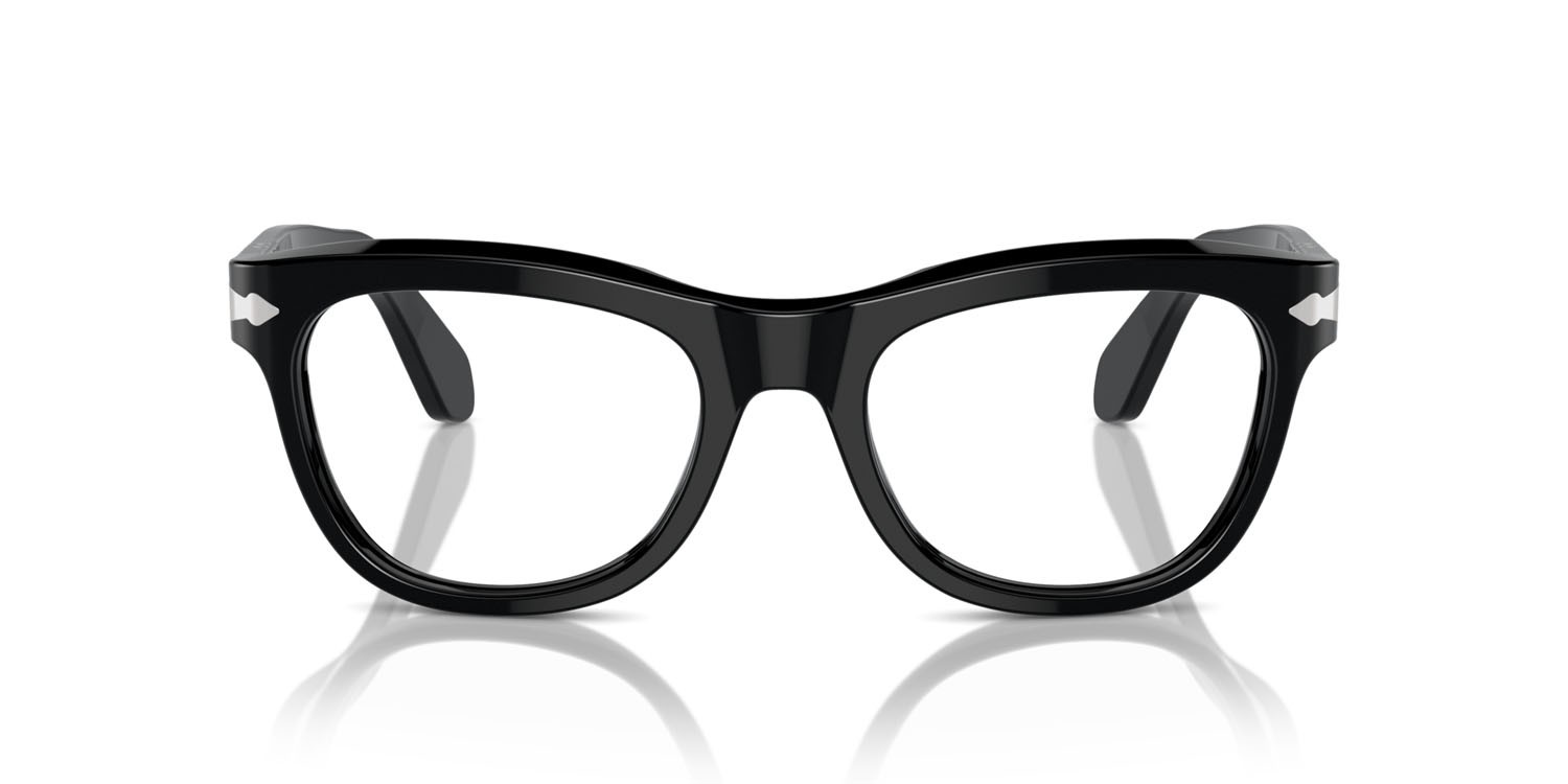 Eyeglasses Persol PO 0086V (95) color nero shape square lenses trasparente