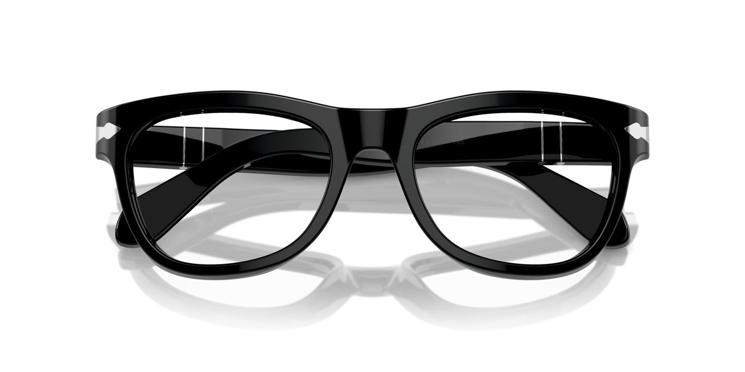 Eyeglasses Persol PO 0086V (95) color nero shape square lenses trasparente