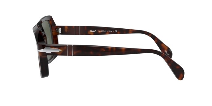 Occhiali da sole Persol PO 0581S (24/31) colore havana forma quadrato lenti green
